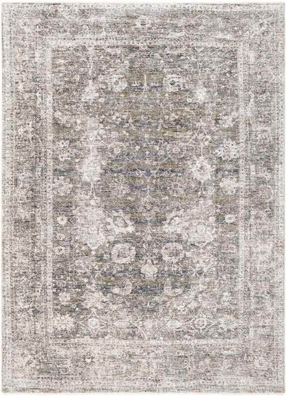 Lucca Traditional Dark Green Area Rug