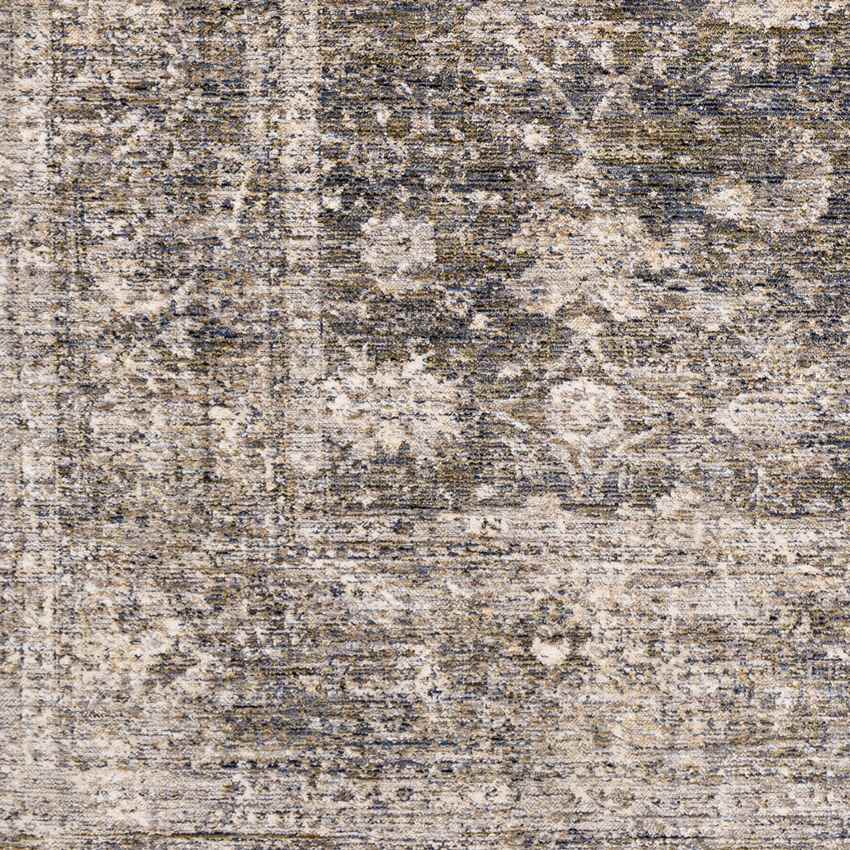 Lucca Traditional Dark Green Area Rug