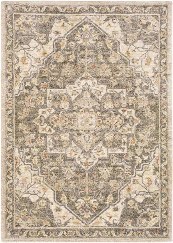 Anreep Traditional Dark Brown Area Rug