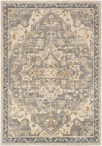 Anreep Traditional Denim Area Rug