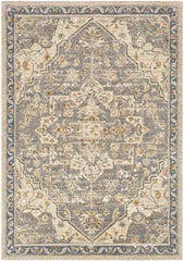 Anreep Traditional Denim Area Rug