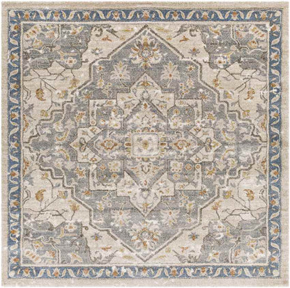 Anreep Traditional Denim Area Rug