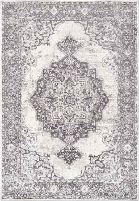 Ansen Traditional Charcoal Area Rug