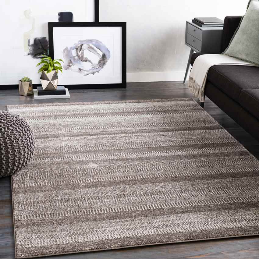 Bedelia Global Dark Brown Area Rug