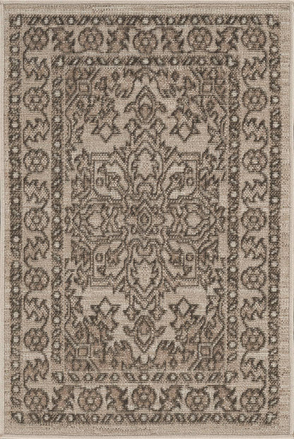 Darp Traditional Charcoal Area Rug