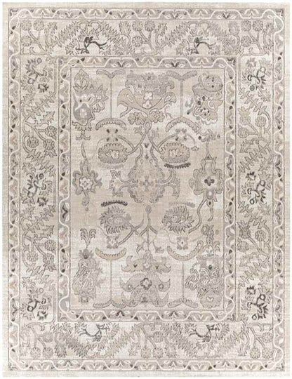 Deurze Traditional Charcoal Area Rug