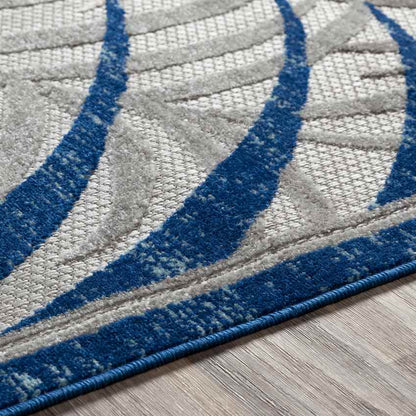 Eleveld Coastal Dark Blue Area Rug