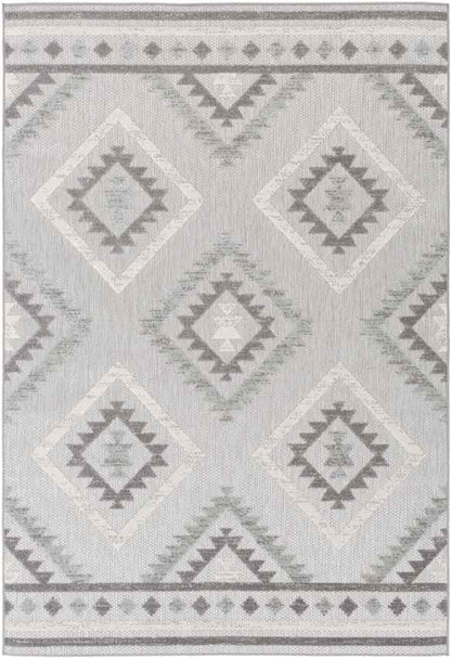 Elim Global Light Gray Area Rug