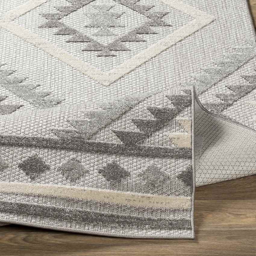 Elim Global Light Gray Area Rug