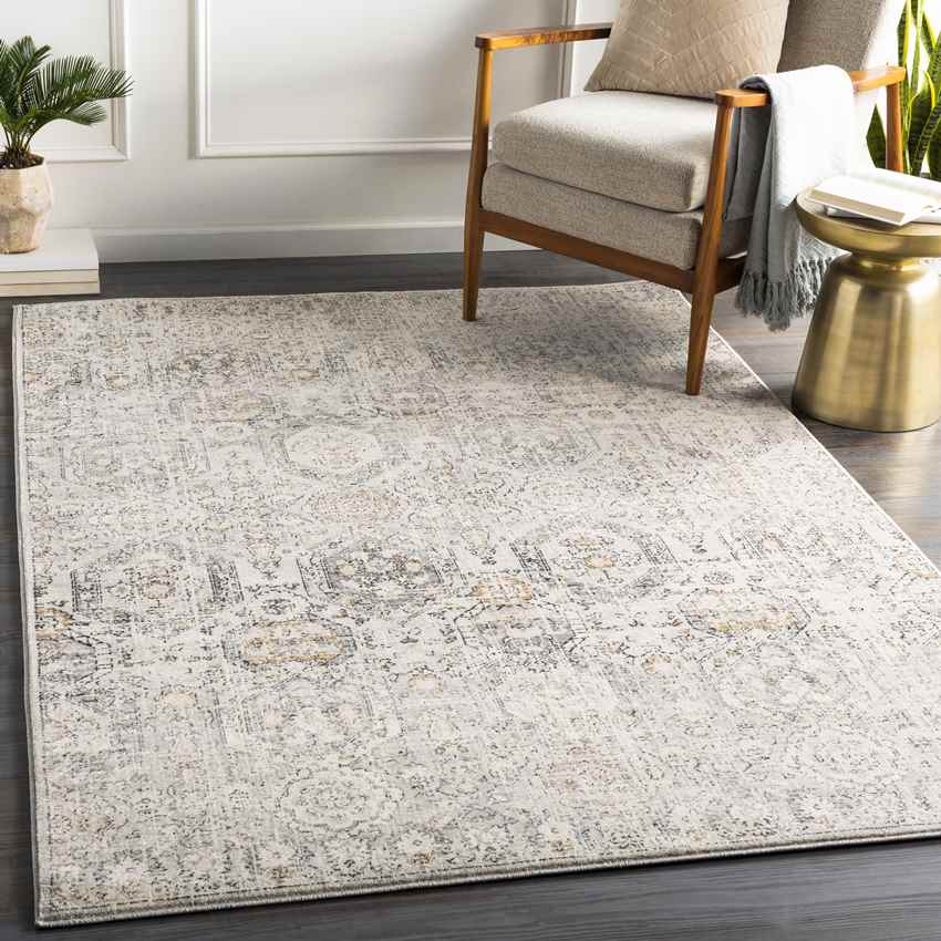 Geelbroek Traditional Tan/Ivory Area Rug