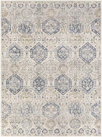 Geelbroek Traditional Bright Blue Area Rug
