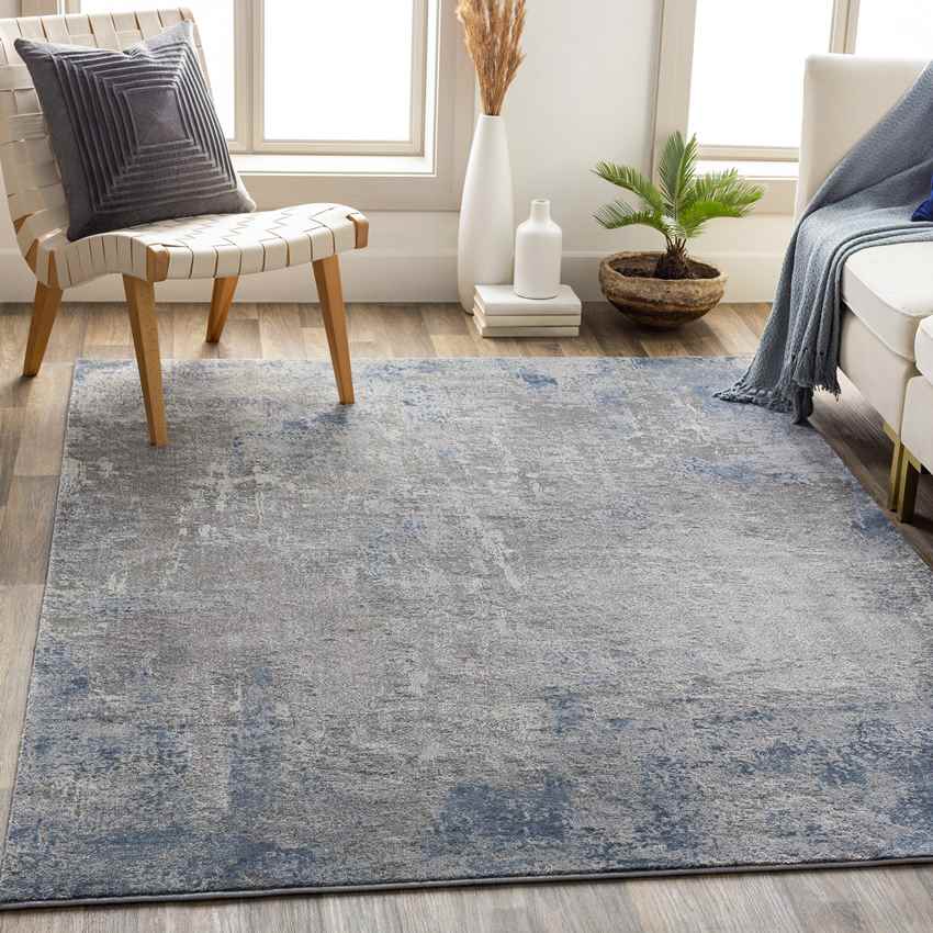 Laaghalen Modern Denim Area Rug