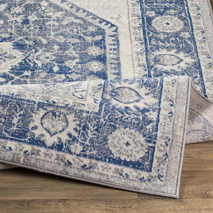 Lubbinge Traditional Navy Area Rug