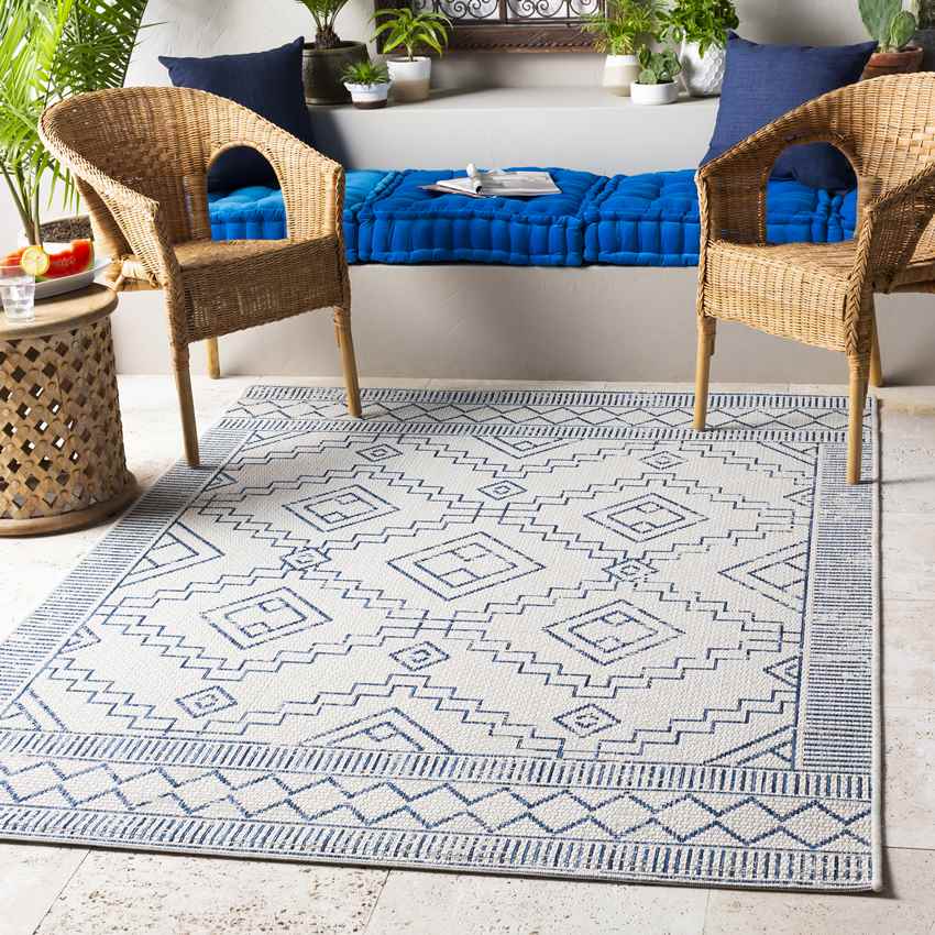 Midlaren Global Navy Area Rug