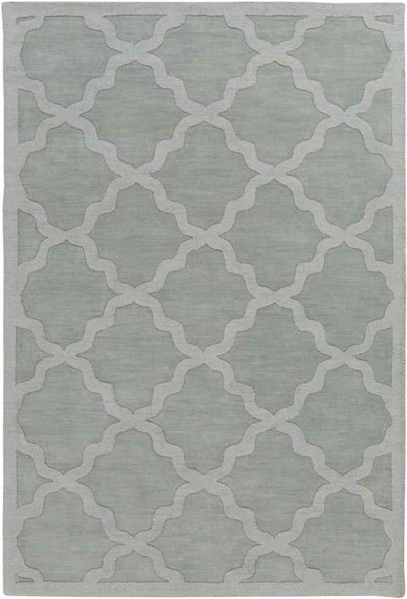 Ermont Modern Ice Blue Area Rug