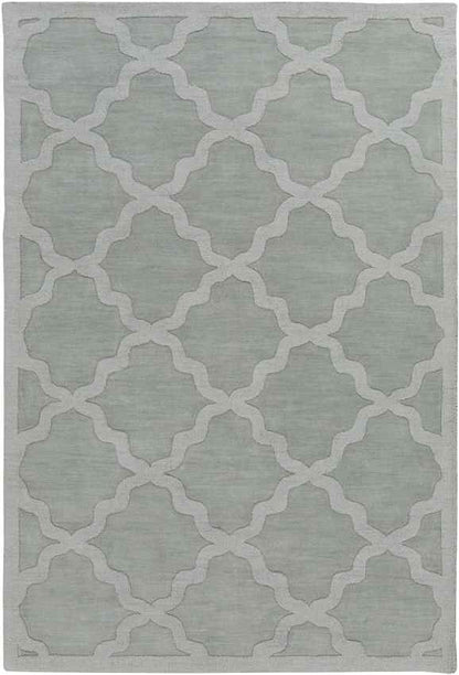 Ermont Modern Ice Blue Area Rug