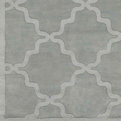 Ermont Modern Ice Blue Area Rug