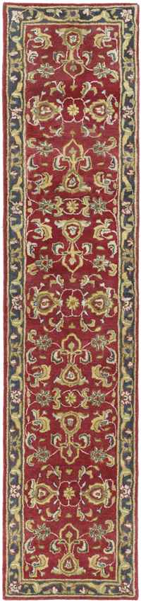 Palaiseau Traditional Bright Red Area Rug