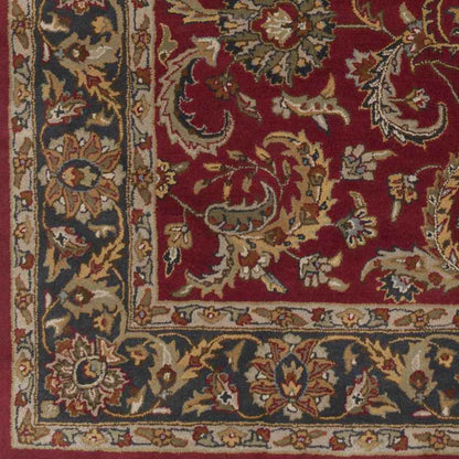 Palaiseau Traditional Bright Red Area Rug