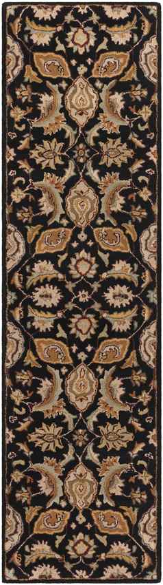 Nolde Traditional Black Area Rug