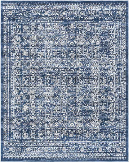 Hyeres Traditional Denim Area Rug