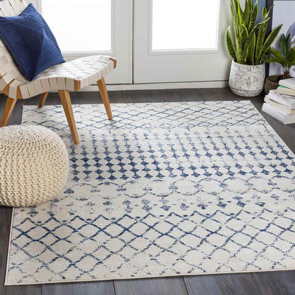 Ruinen Global Dark Blue/White Area Rug