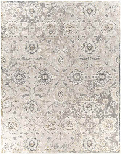 Schipborg Traditional Metallic Gold Area Rug