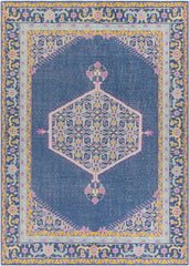 Lieving Traditional Navy Area Rug