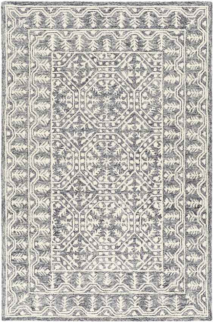 Valthe Traditional Dark Blue Area Rug