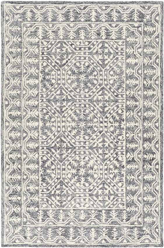 Valthe Traditional Dark Blue Area Rug