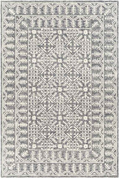 Valthe Traditional Dark Blue Area Rug