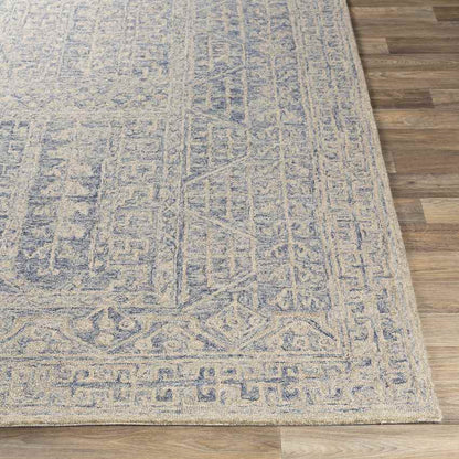 Veenhof Traditional Dark Blue Area Rug
