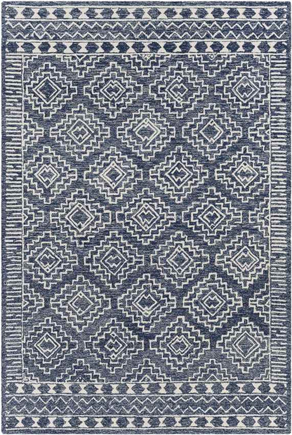 Vledder Global Dark Blue Area Rug