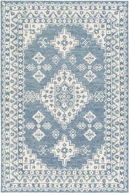 Vossebelt Traditional Pale Blue Area Rug