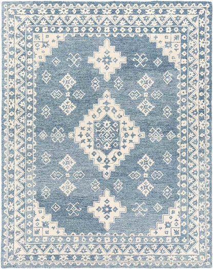 Vossebelt Traditional Pale Blue Area Rug