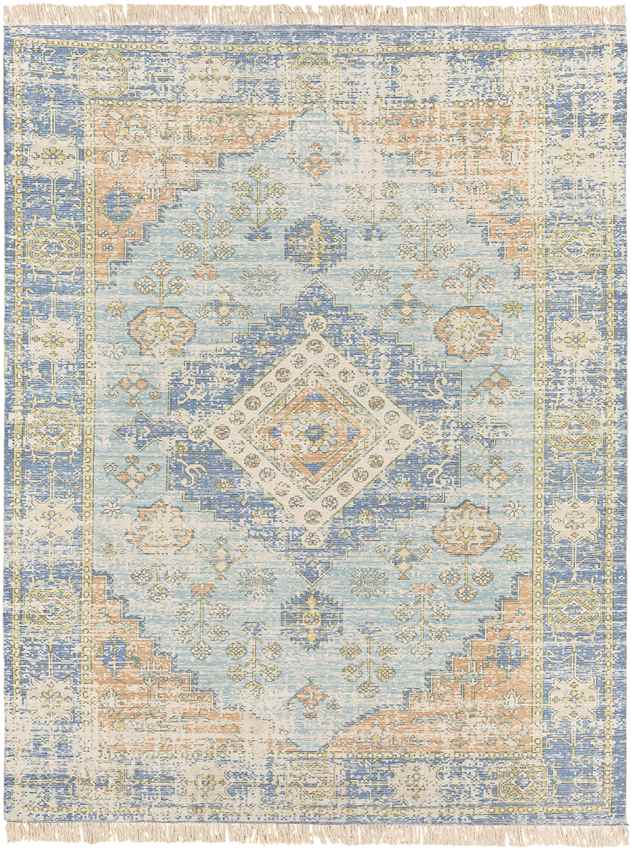 Sandiacre Traditional Sky Blue Area Rug