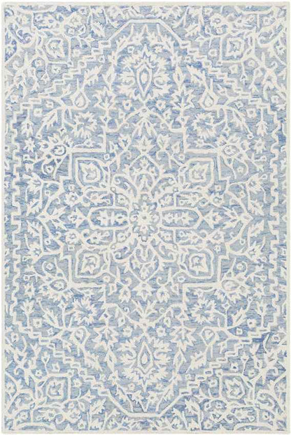 Normanton Traditional Ice Blue Area Rug