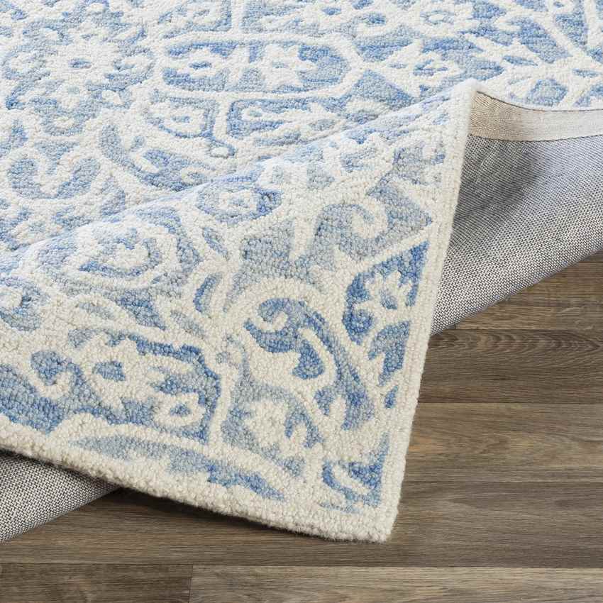 Normanton Traditional Ice Blue Area Rug