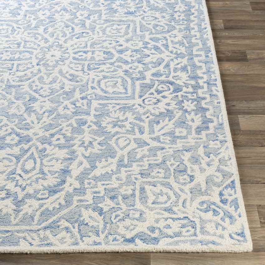 Normanton Traditional Ice Blue Area Rug
