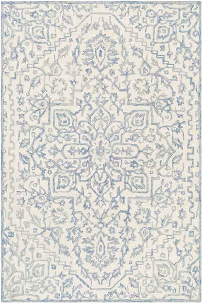 Normanton Traditional Denim Area Rug