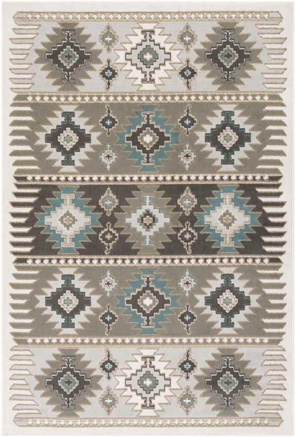 Landerd Rustic Silver Gray Area Rug