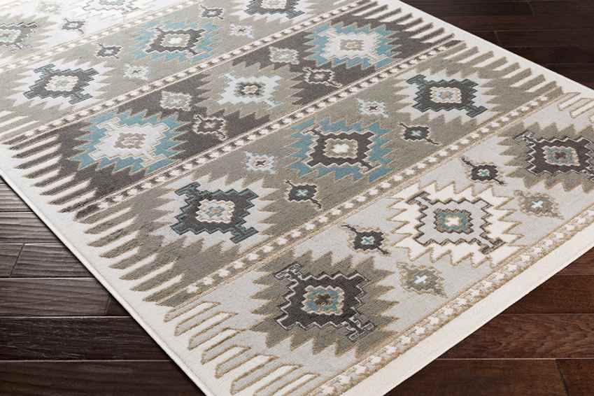 Landerd Rustic Silver Gray Area Rug