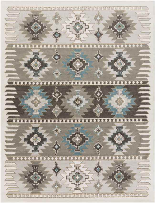 Landerd Rustic Silver Gray Area Rug
