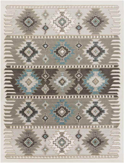 Landerd Rustic Silver Gray Area Rug