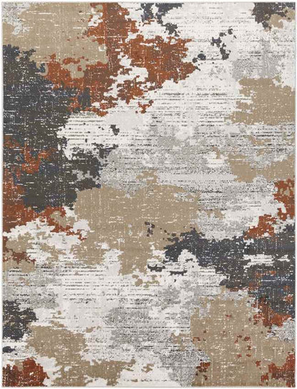 Rugby Modern Terracotta Area Rug