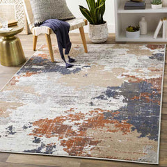 Rugby Modern Terracotta Area Rug