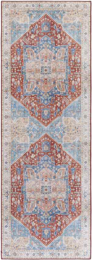 Maasdriel Traditional Burnt Orange Area Rug