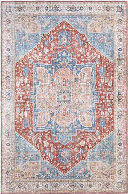 Maasdriel Traditional Burnt Orange Area Rug