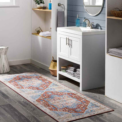 Maasdriel Traditional Burnt Orange Area Rug