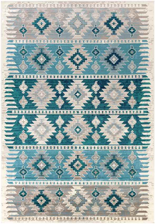 Arizona Rustic Aqua Area Rug